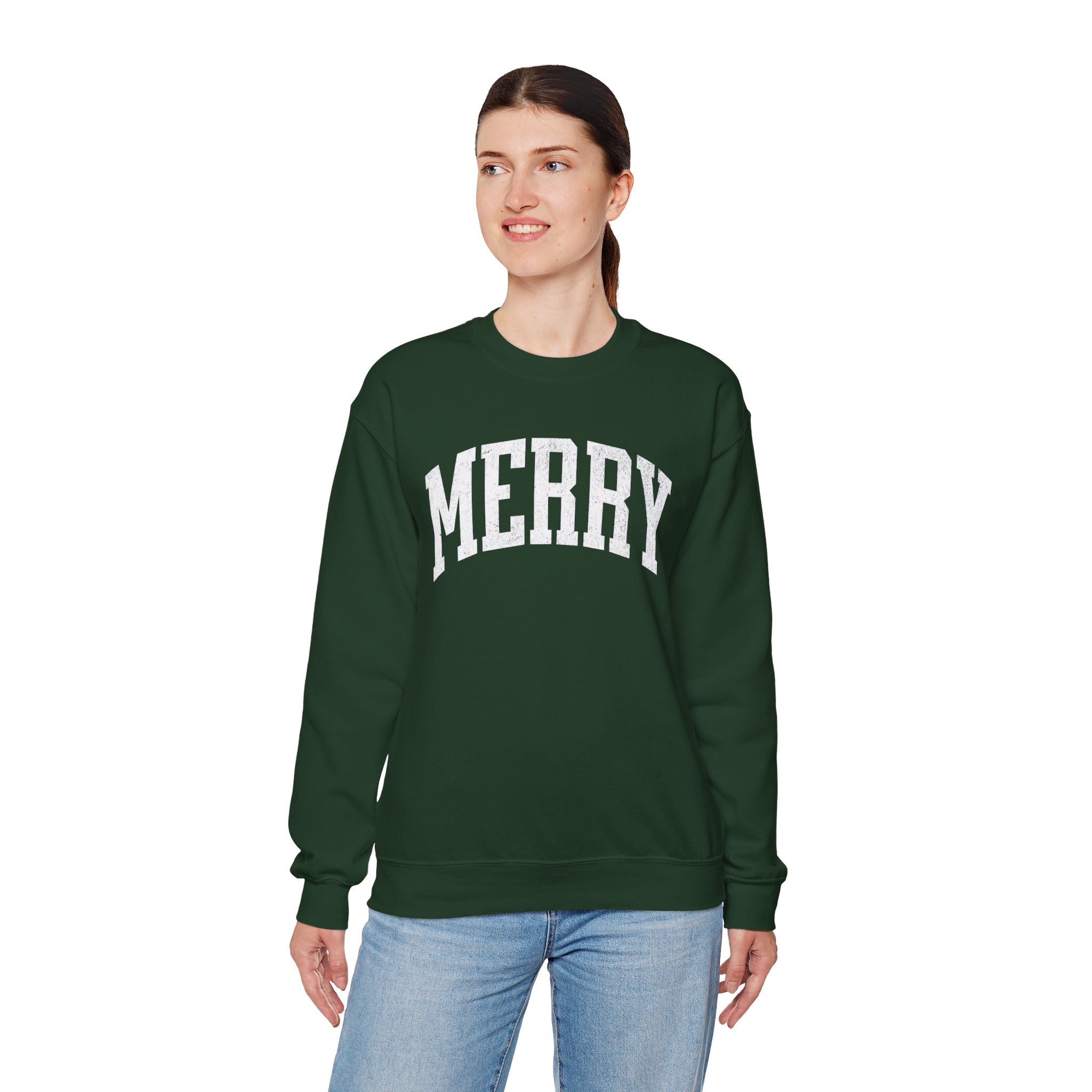Merry Crewneck Sweatshirt for Holiday
