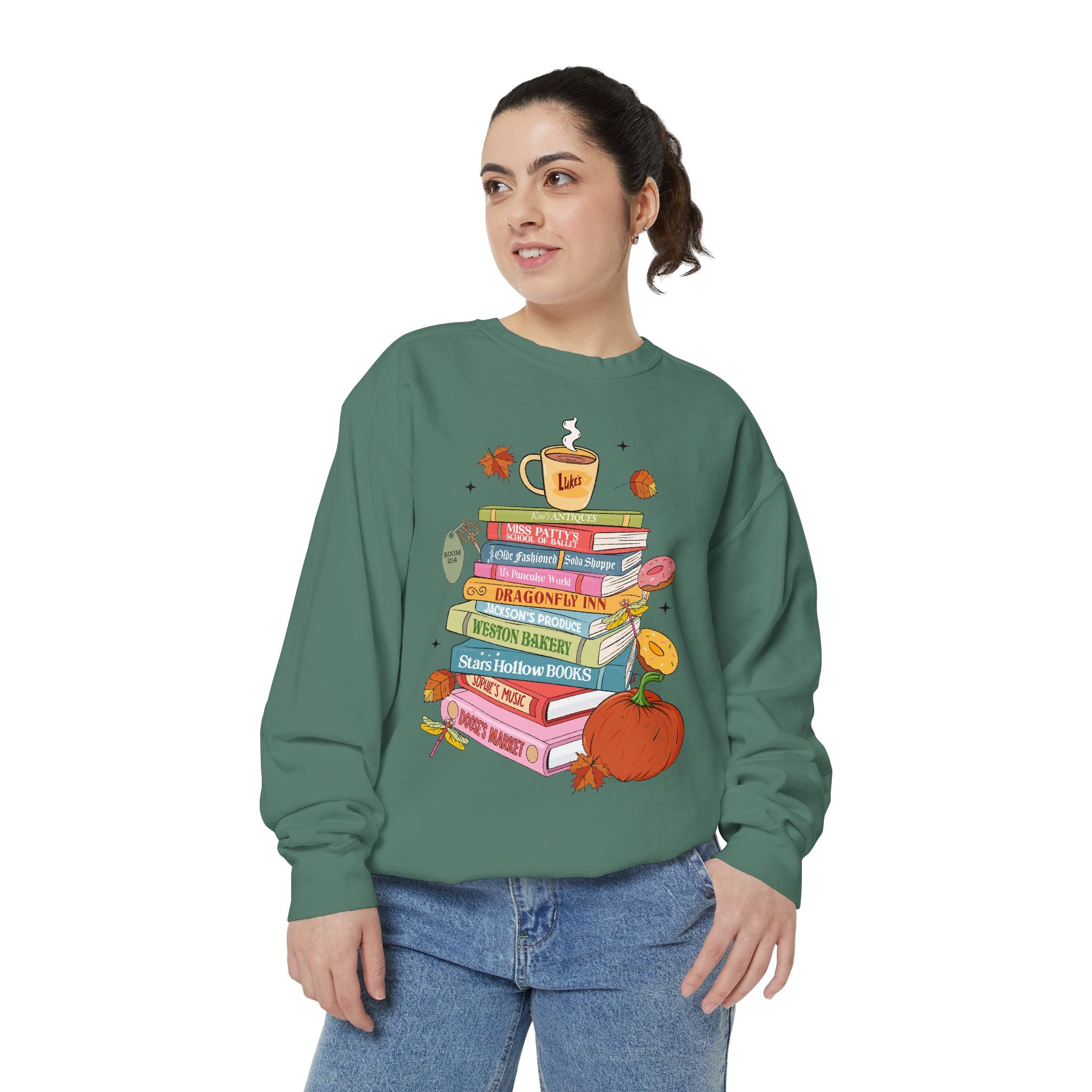 Gilmore Girls Book Girl Garment-Dyed Sweatshirt