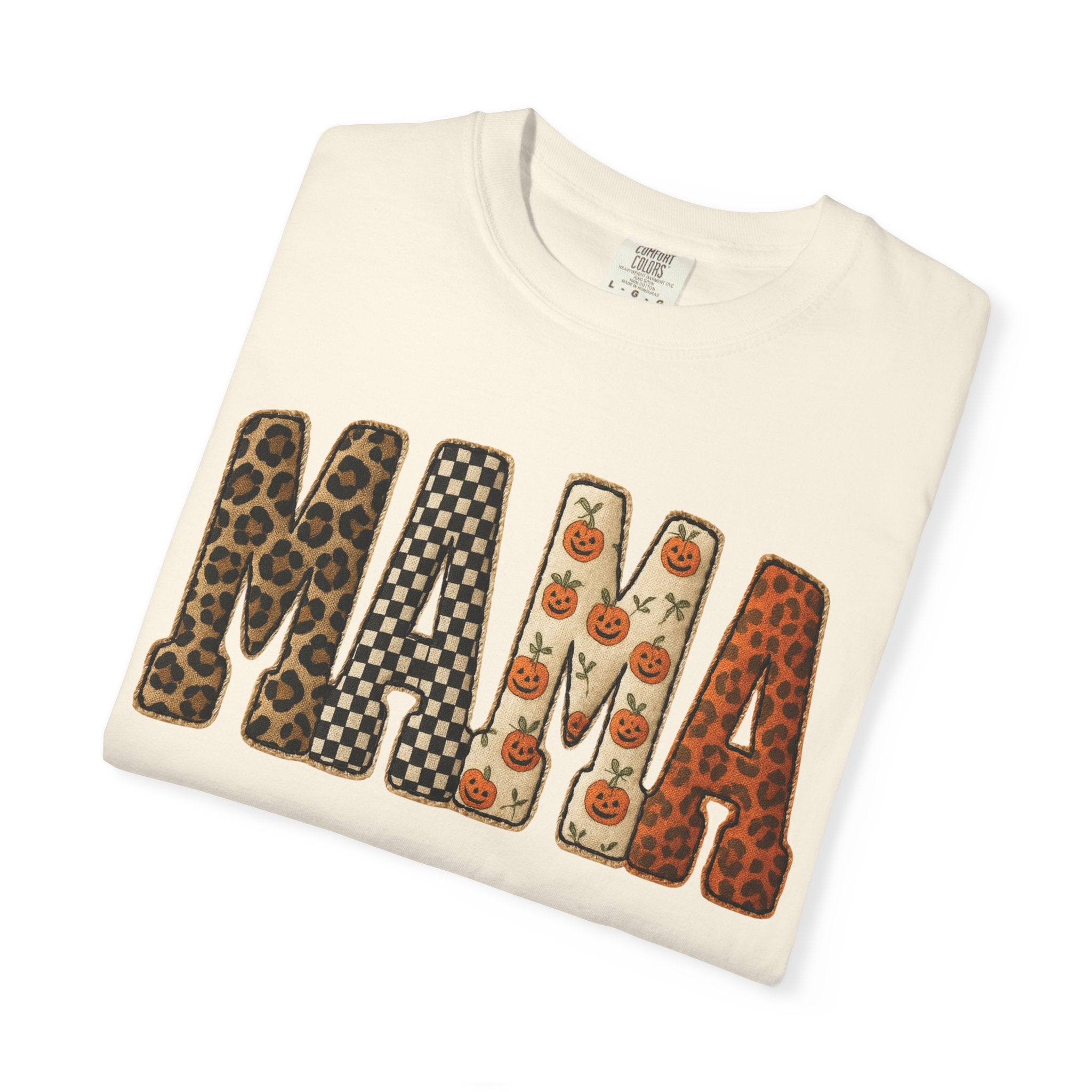 Mama Floral Garment-Dyed T-Shirt, Cute Gift for Moms, Casual Wear, Mother's Day, Family Celebrations, Everyday Comfort