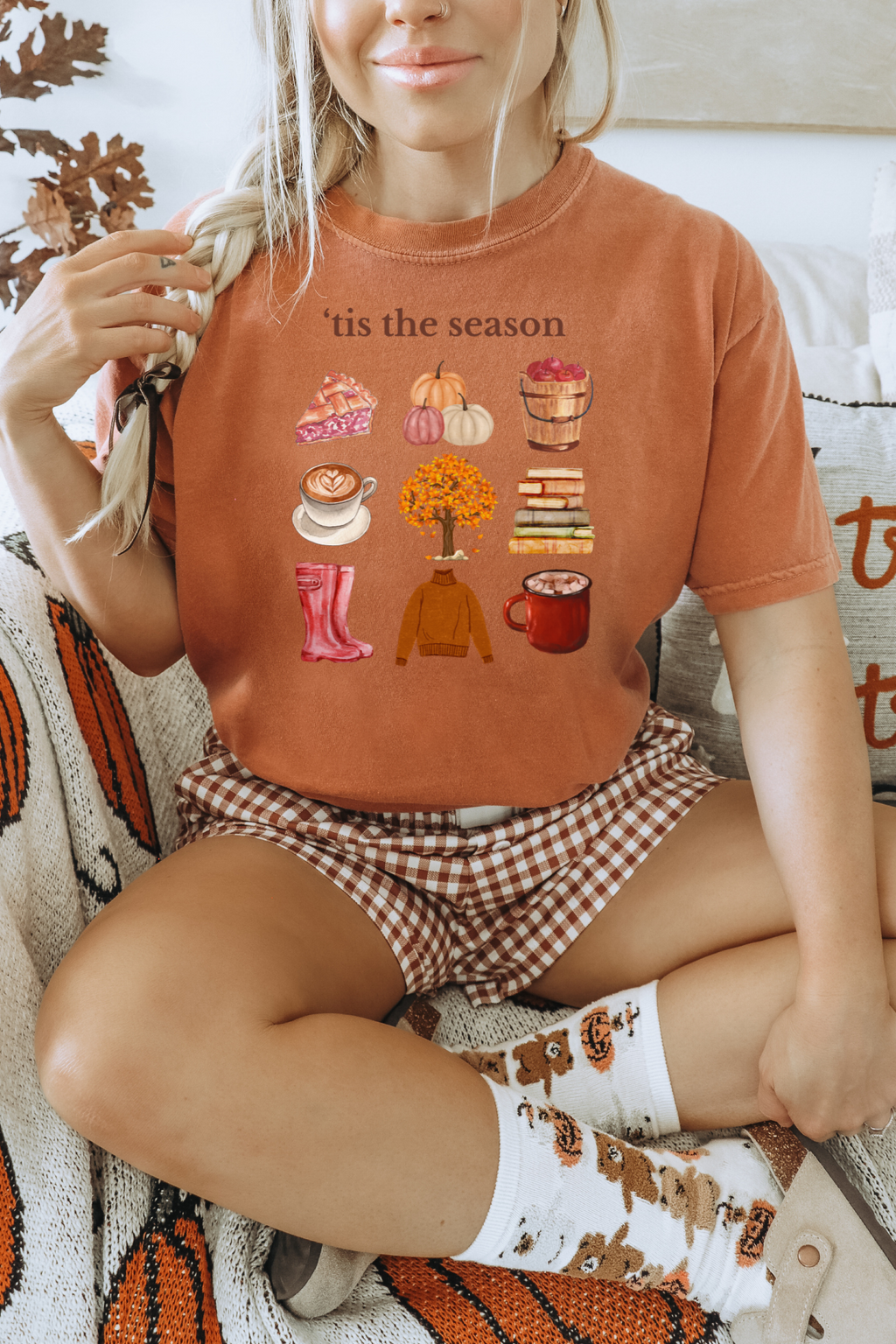 Autumn Vibes Garment-Dyed T-shirt